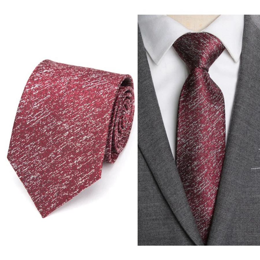 Мужские галстуки однотонные 8 см деловые Свадебные модные для мужчин жаккардовые