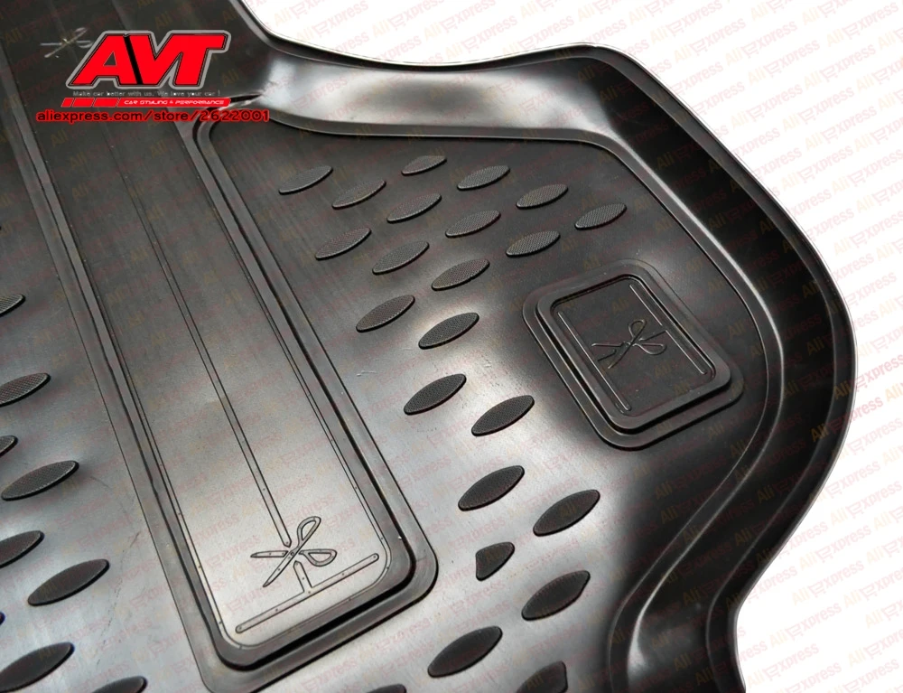 Коврики для багажника Toyota Land Cruiser Prado 150 2013-5 мест 1 шт. резиновые коврики Нескользящие резиновые аксессуары для салона автомобиля