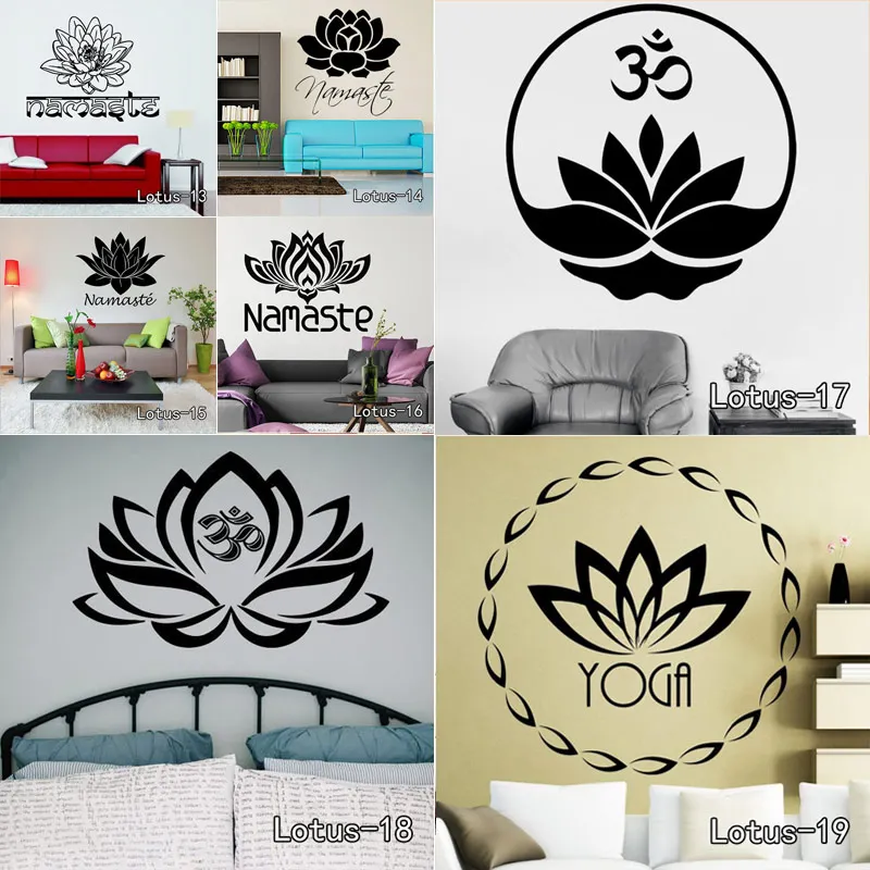 3D OM Sign мандалее с Буддой настенные наклейки в виде лотоса домашний декор