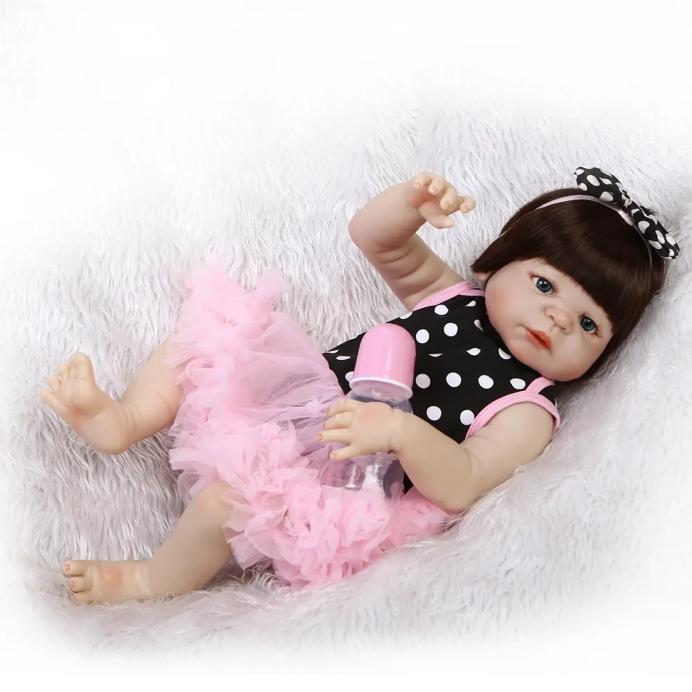 NPKCOLLECTION 19 &quotполностью силиконовая кукла для новорожденных девочек игрушки