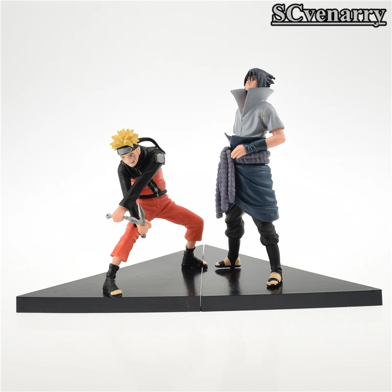Наруто Узумаки + Саске цифры ПВХ Действий Рис игрушки 12 14 см|figure toy|uzumaki narutoaction figure