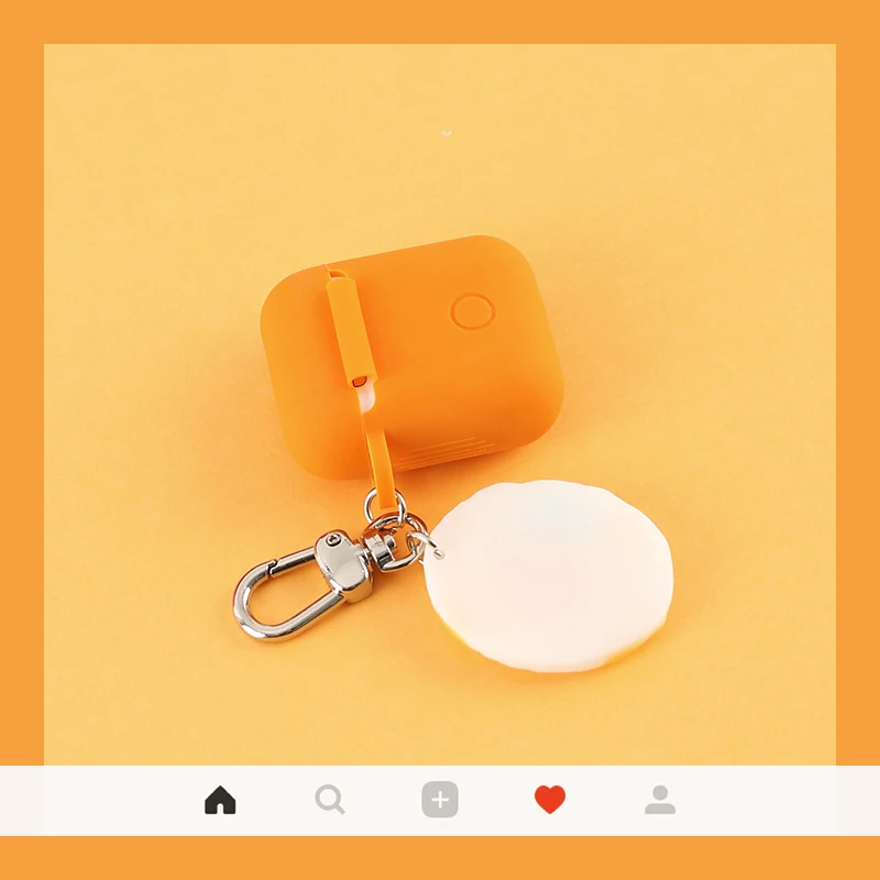 Удобные пищевые наушники чехол для Airpods защитный силиконовый чехол Blutooth беспроводной для Apple Airpods зарядная коробка с брелоком