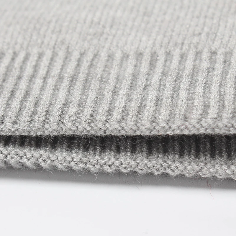 Осенне зимние шапочки ROSELUOSI однотонные кашемировые толстые теплые двухслойные