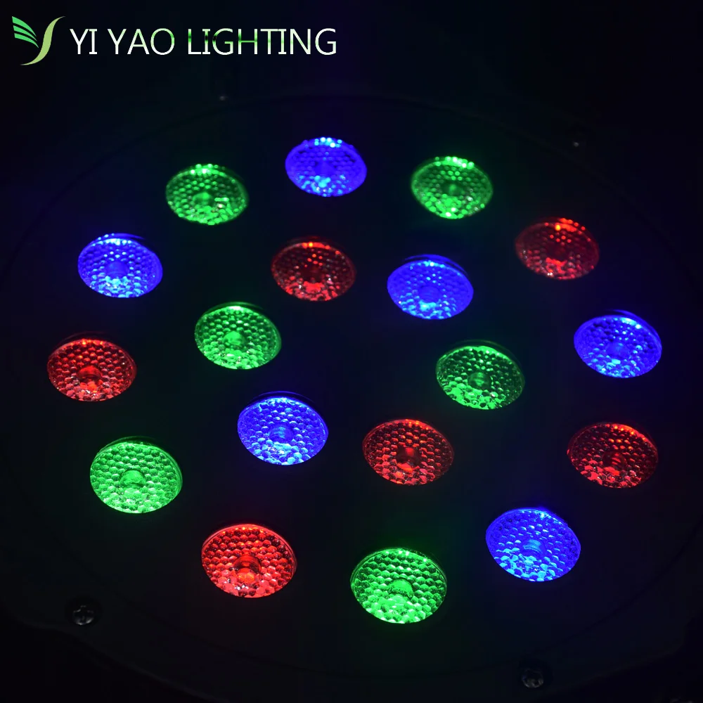 18X3 W светодиодные par-прожекторы RGB DMX512 лампа освещение для сцены Голосовая активация для dj музыки