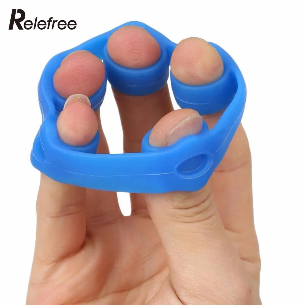 Relefree Finger реабилитационное оборудование, силиконовое устройство для тренировки Fnger, растягивающее кольцо, расширитель, 3 цвета