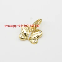 48 gold plated silver jewelry pendant necklace gold butterfly 925 pound children bracelet charm