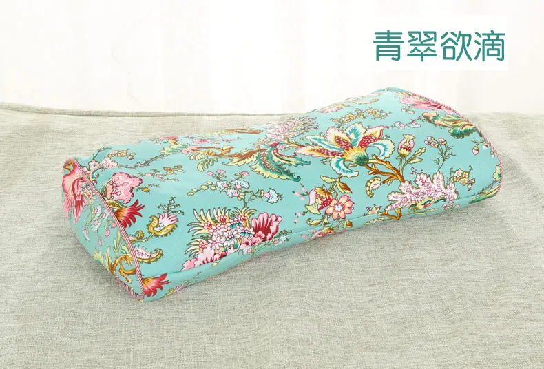 Full buckwheat pillow Traditional cotton coarse cloth pillowcase Neck health care cervical single buckwheat leather pillow