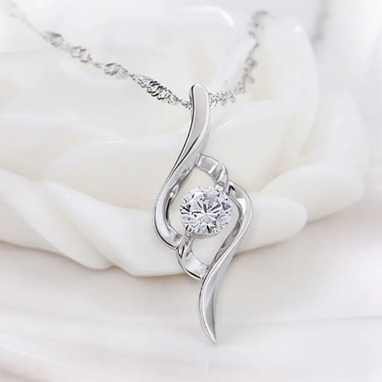 Женская серебряная подвеска в виде ангельских крыльев | Украшения и аксессуары