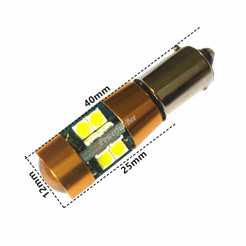 2 x CANBUS BAX9S H6W BA9S T4W 9.5W безошибочный белый/янтарный/желтый светодиодный автомобильный фонарь для маркировки сигнальных ламп.