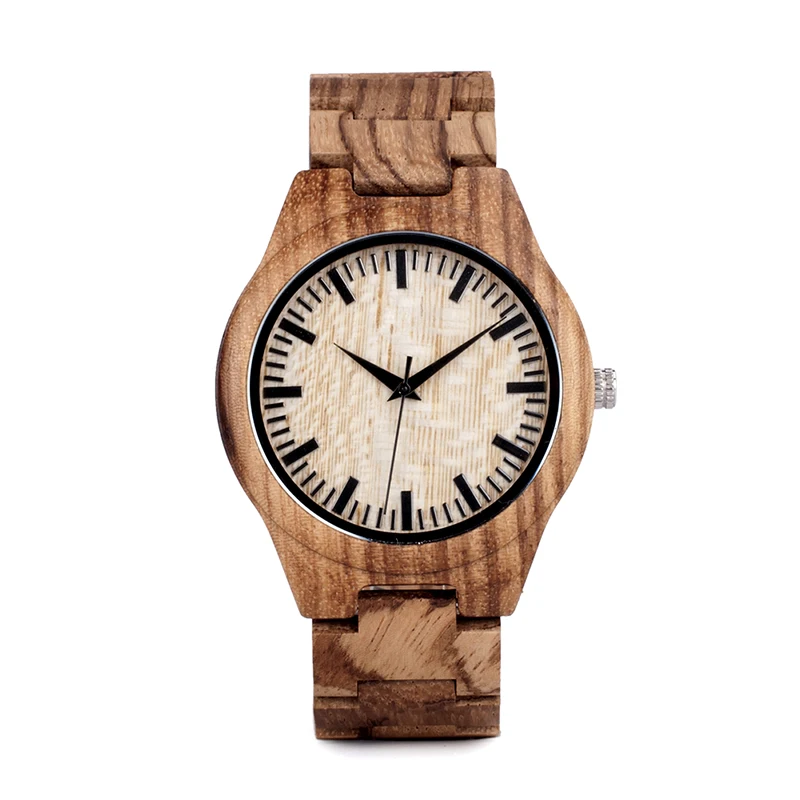Часы мужские кварцевые с деревянным ремешком и японским механизмом|wristwatch