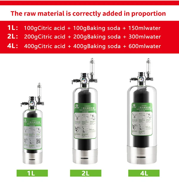 Wyin DIY CO2 генератор системы комплект с реакцией давления воздуха потока регулировки воды тихий фильтр-водопад для аквариума клапан диффузор