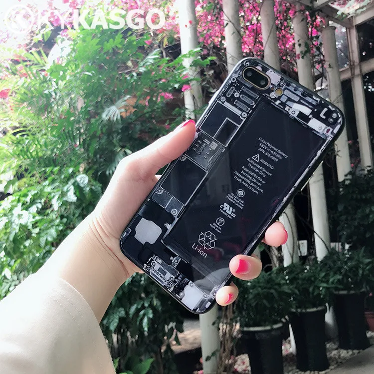 KYKASGO чехол из закаленного стекла для iPhone X с милым сердцем жесткая задняя крышка