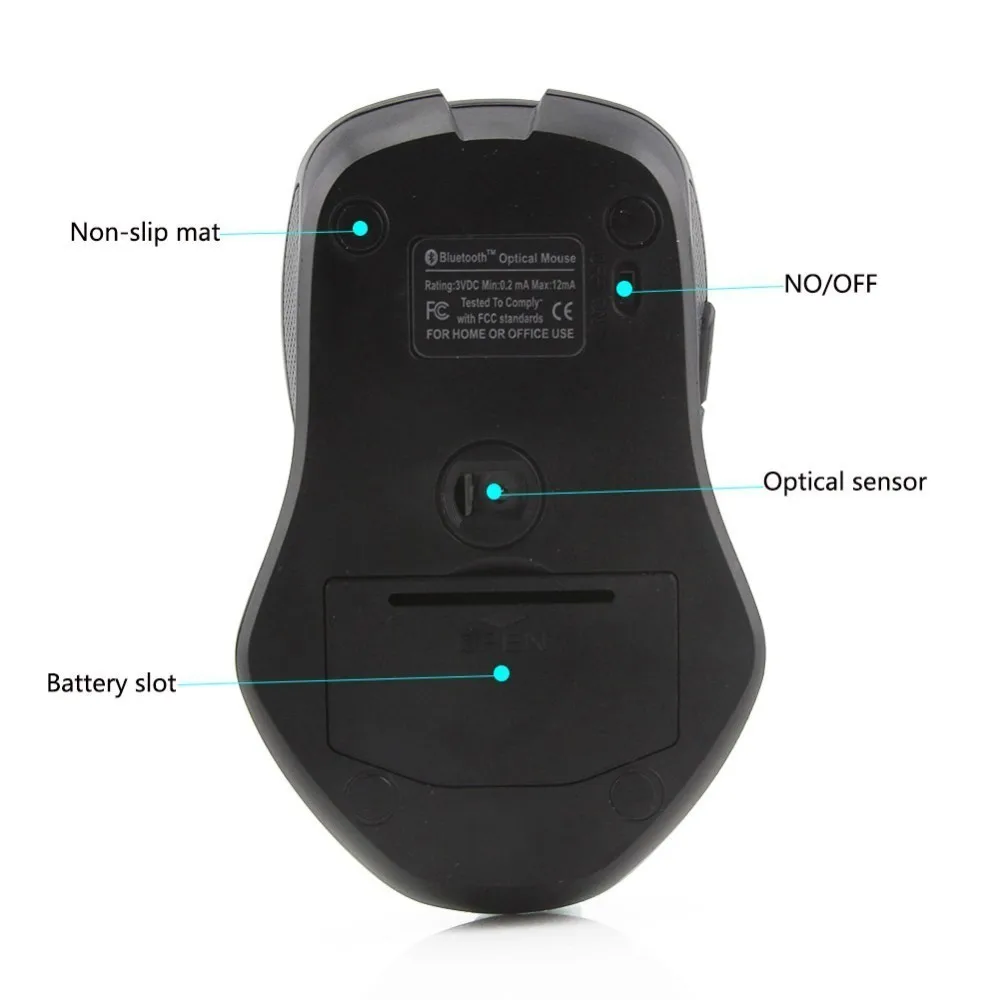 Bluetooth беспроводная эргономичная мышь BT 3 0 оптическая игровая компьютерная с 6