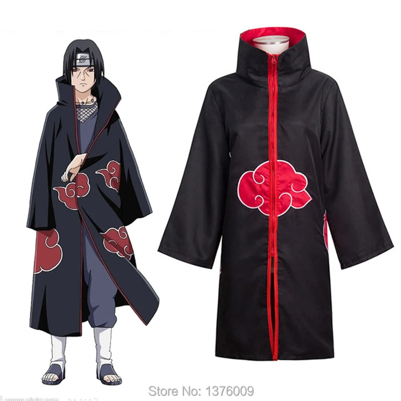Костюм для косплея Uchiha Itachi Akatsuki накидка унисекс с героями мультфильмов костюм