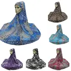 Сплошной мусульманский шарф, шапка, платок-хиджаб, тюрбан из ледяного шелка, мусульманская молитвенная шапка, шапка с леопардовым принтом