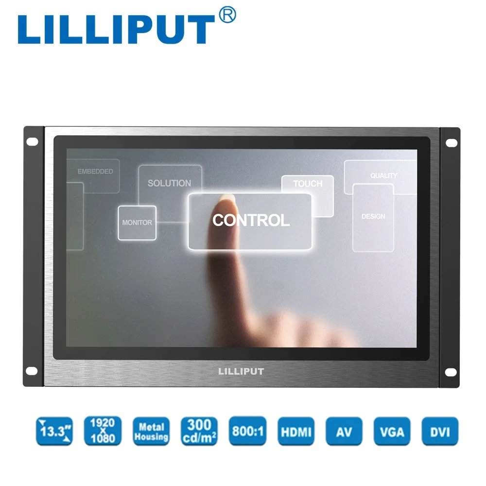 13 3 дюймовые светодиодные дисплеи Lilliput TK1330 NP/C/T Full HD промышленный емкостный