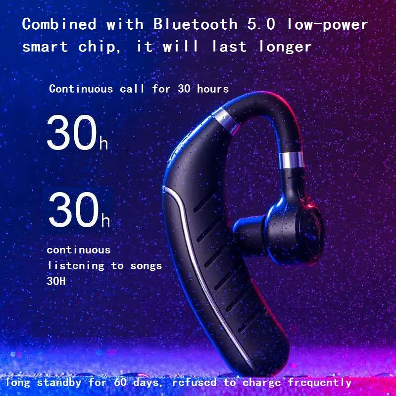 Фото Беспроводные Bluetooth наушники с аккумулятором 260 мАч и большим временем работы в режиме ожидания, наушники-вкладыши с микрофоном, HD музыкальны... №3