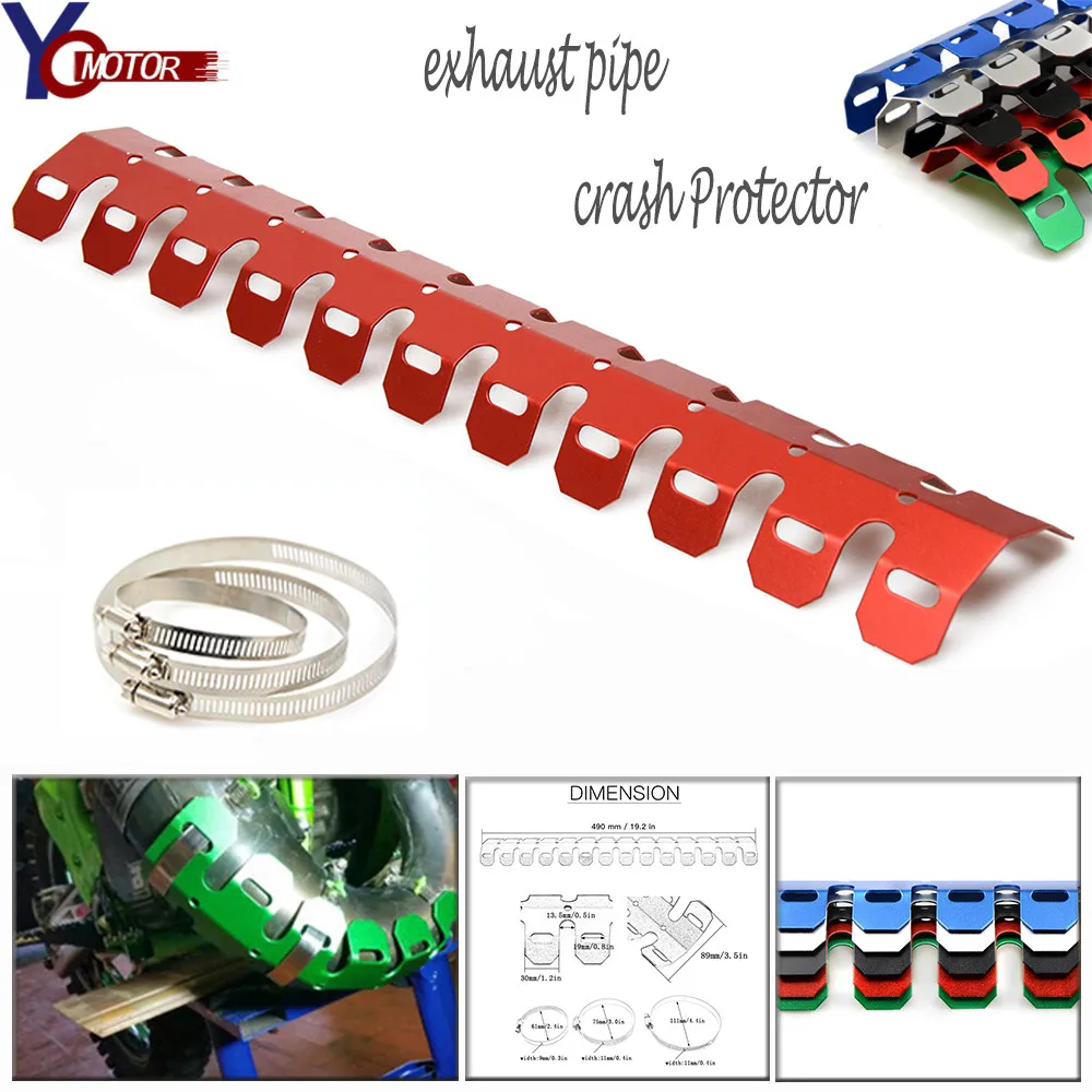 Защита для внедорожных выхлопных труб защита HONDA CR CRF SL XR CRM 80 85 125 150 230 250 400 450 650 1000 R X