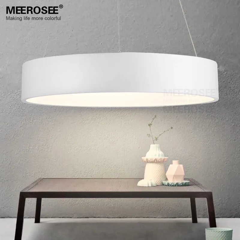 

Modern Led Pendant Light Fixture Led Living Room Bed Room Stair Ring Light Acrylic Lustres Lamp White Restaurant Suspension Lamp