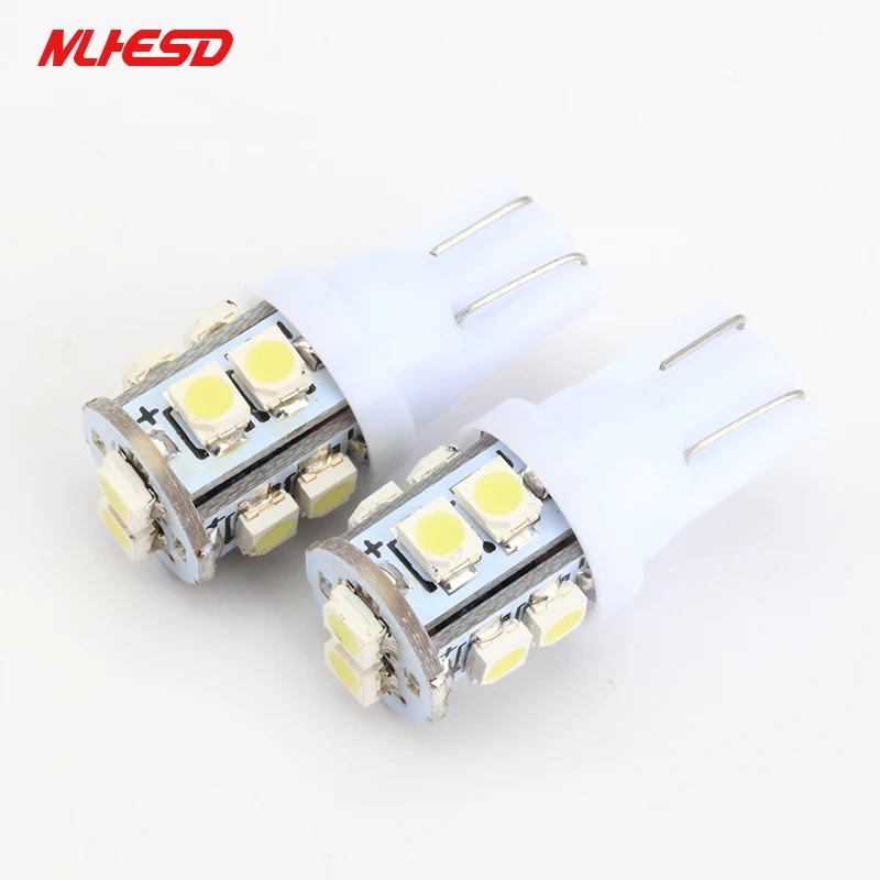 2 шт. T10 10SMD 3528 1210 Клин светодиодный Подсветка регистрационного номера W5W 10 Smd 194 168