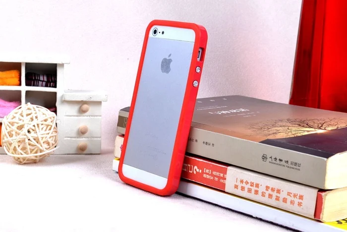 Сплошной цвет Силиконовый протектор бампер для iphone 5 5s SE Защитная крышка рамка из ТПУ и ПК сотовый телефон Сумки чехол с 10 цвет s