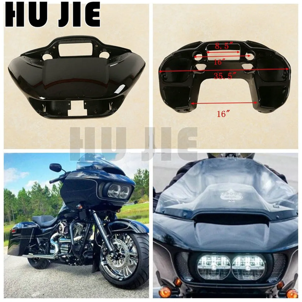 МОТОЦИКЛ ABS Paintting окрашенные черный внутренний и внешний обтекатель для Touring Road
