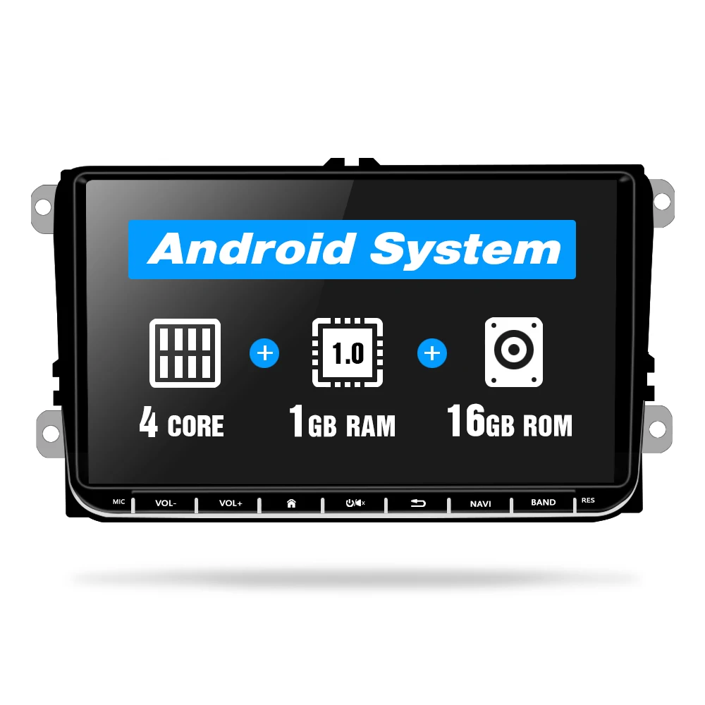 Podofo Авторадио 2 Din " Android автомобильный gps-навигатор для VW Passat Golf MK5 MK6 Jetta POLO Touran Seat CANBUS wifi MirrorLink
