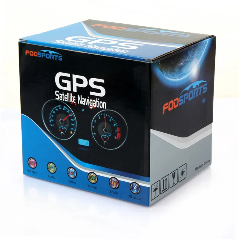 Fodsports 5,0 дюймов Bluetooth gps-навигатор для мотоцикла 256 Мб 8 Гб водонепроницаемый gps трекер навигатора бесплатные карты fm-передатчик