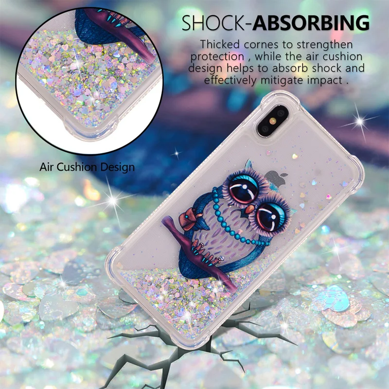Жидкий чехол для huawei Honor 6 Play 6C 6 9i Y3 Y5 Y6 Y7 II mate 20 mate 10 Pro Lite Мягкий силиконовый чехол с мультяшным единорогом - Цвет: 6
