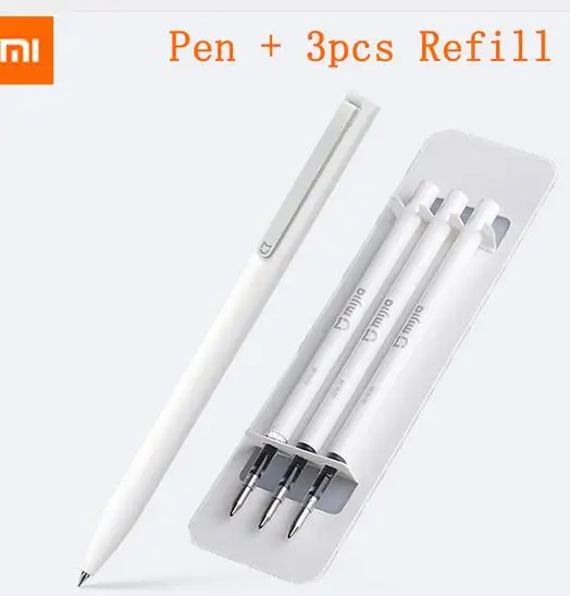 Чехол xiaomi из искусственной кожи, 160 страниц, блокнот в твердом переплете, металлический знак для xiaomi smart home - Цвет: mijia pen add refill