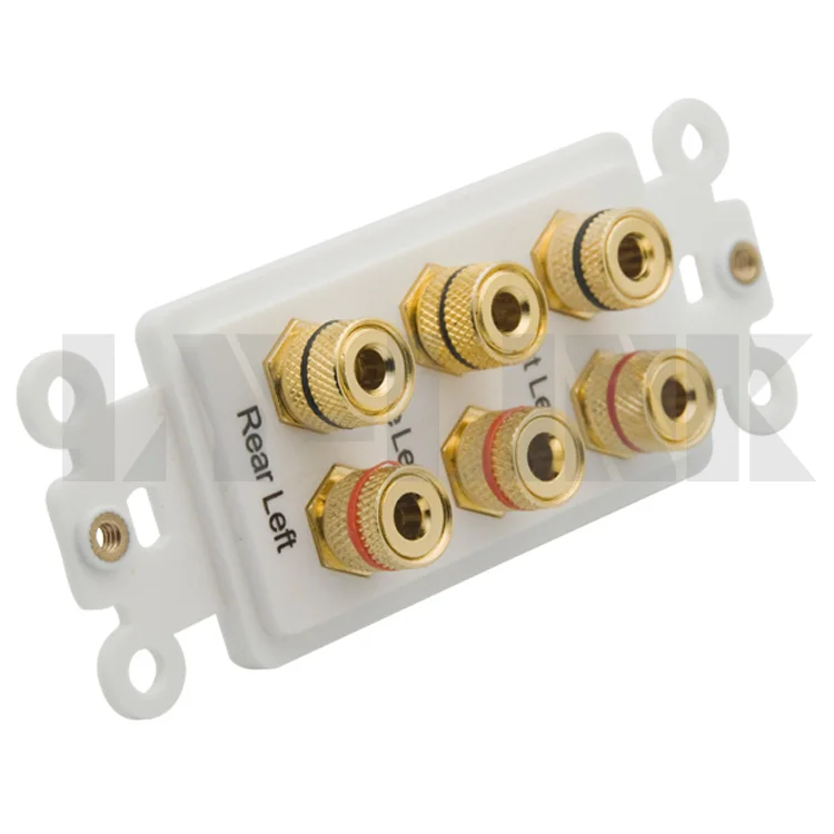 6 портовый динамик банан звуковая коробка настенная пластина Поддержка