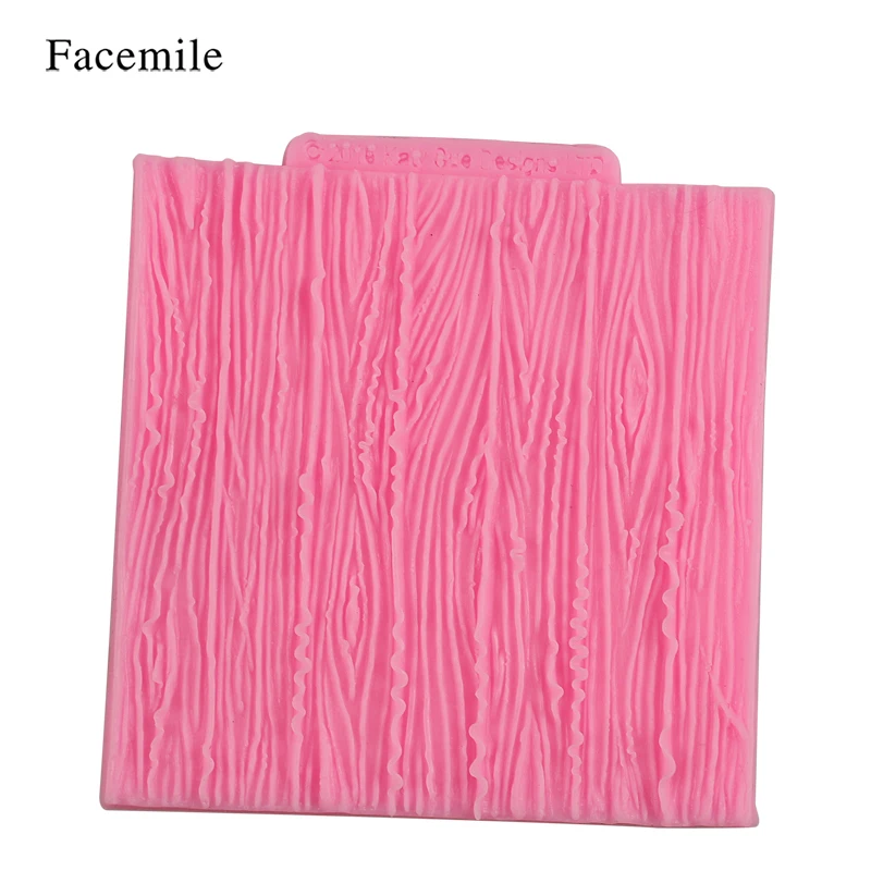 1 шт. дерево коры линия текстура полоса помадка торт форма пищевого силикона