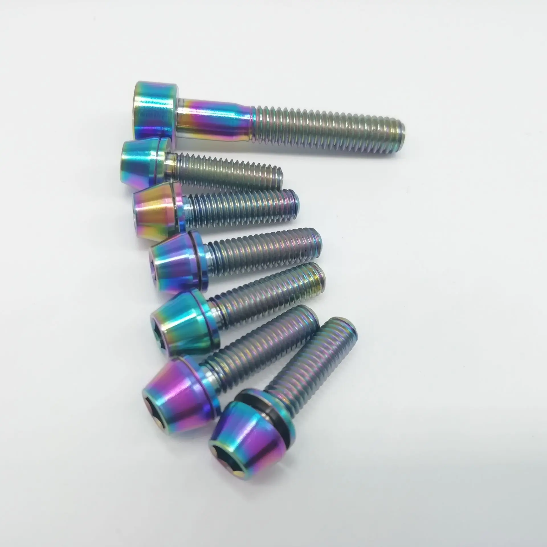 1 шт. винт для велосипеда M6X35mm с титановой головкой Ti и 6 M5X18mm шайбами велосипедные