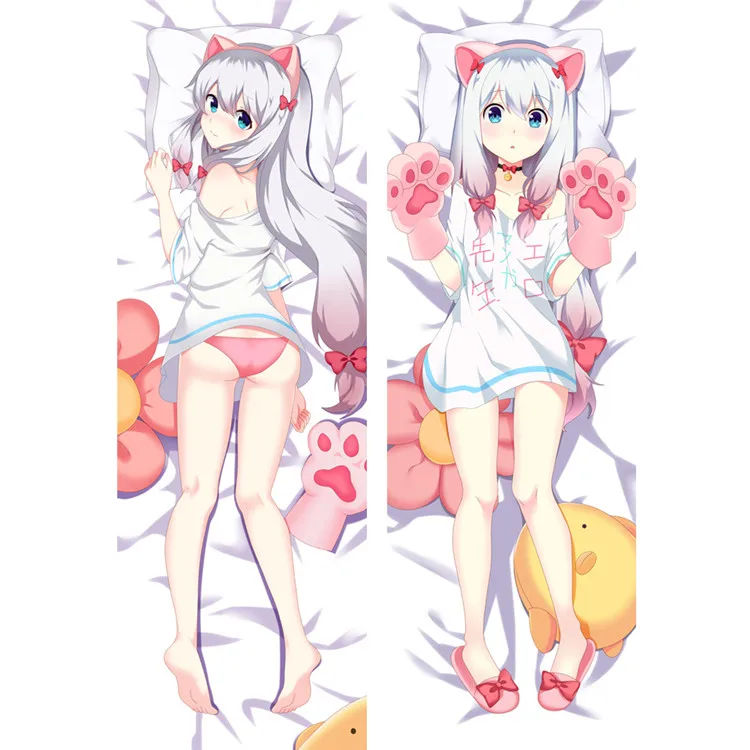 24 дизайна чехол Eromanga Sensei Dakimakura Sagiri Izumi Yamada Elf Manga облегающий чехол для подушки - Цвет: Зеленый