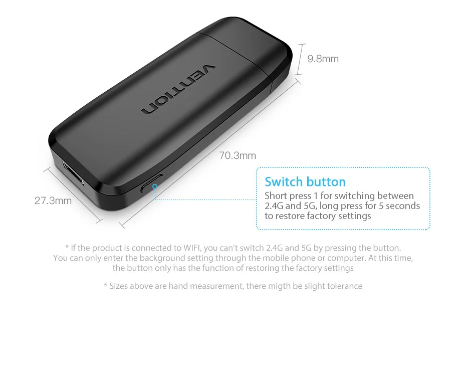 Vention беспроводной HDMI ТВ приемник 2,4G/5G WiFi Дисплей проектор 4K HD tv адаптер для Smart tv Stick для Android IOS беспроводной адаптер