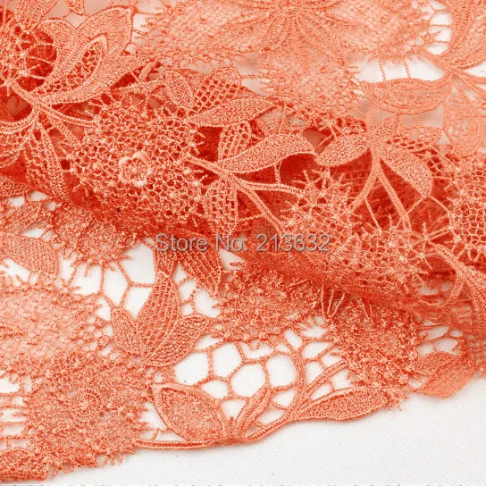 Африканское гипюровое кружево PQYY122 водорастворимое химическое ажурное tecido feltro