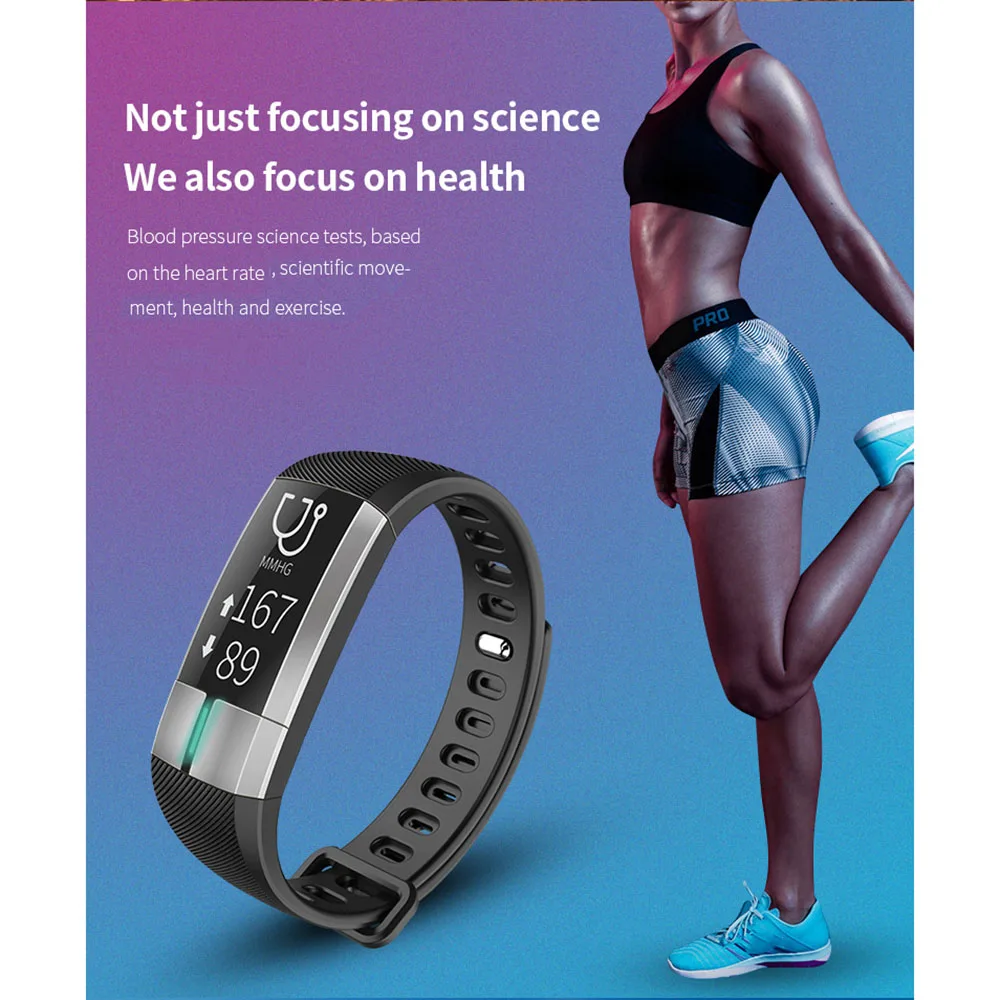 Умный Браслет измеритель ЭКГ артериального давления и пульса|wristband pulse|activity tracker