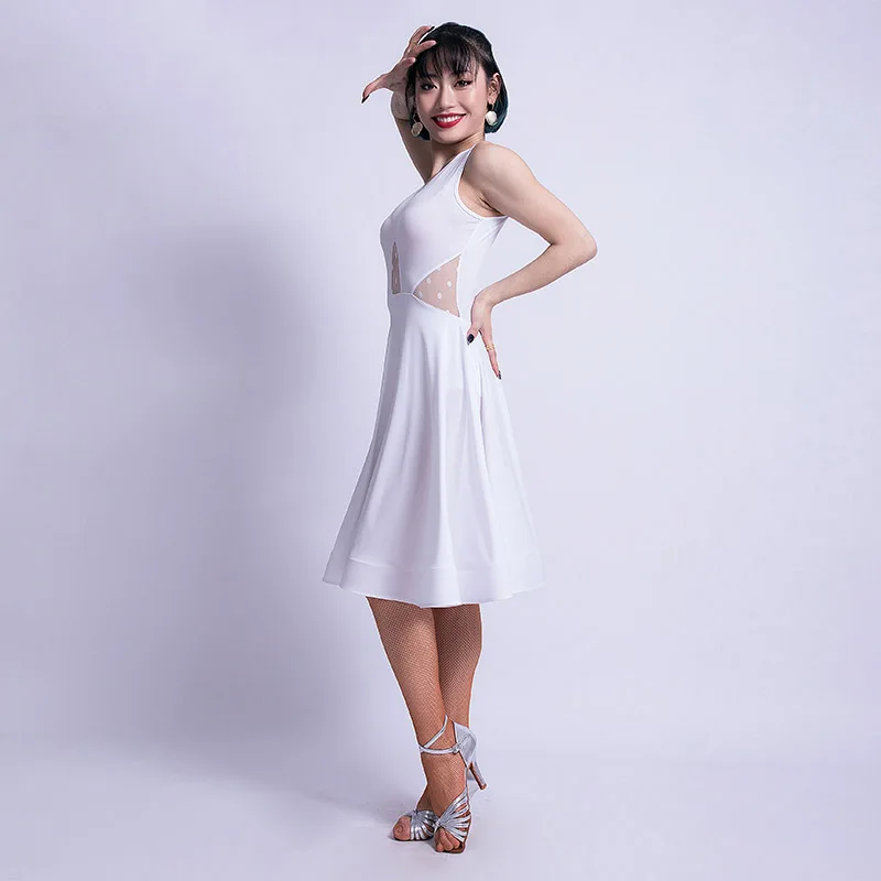 Latin Dance Costumes Women Sexy Practice Clothes Female Adult 3 Colors Competition Dress Ladies Samba Wear DQL644 | Тематическая