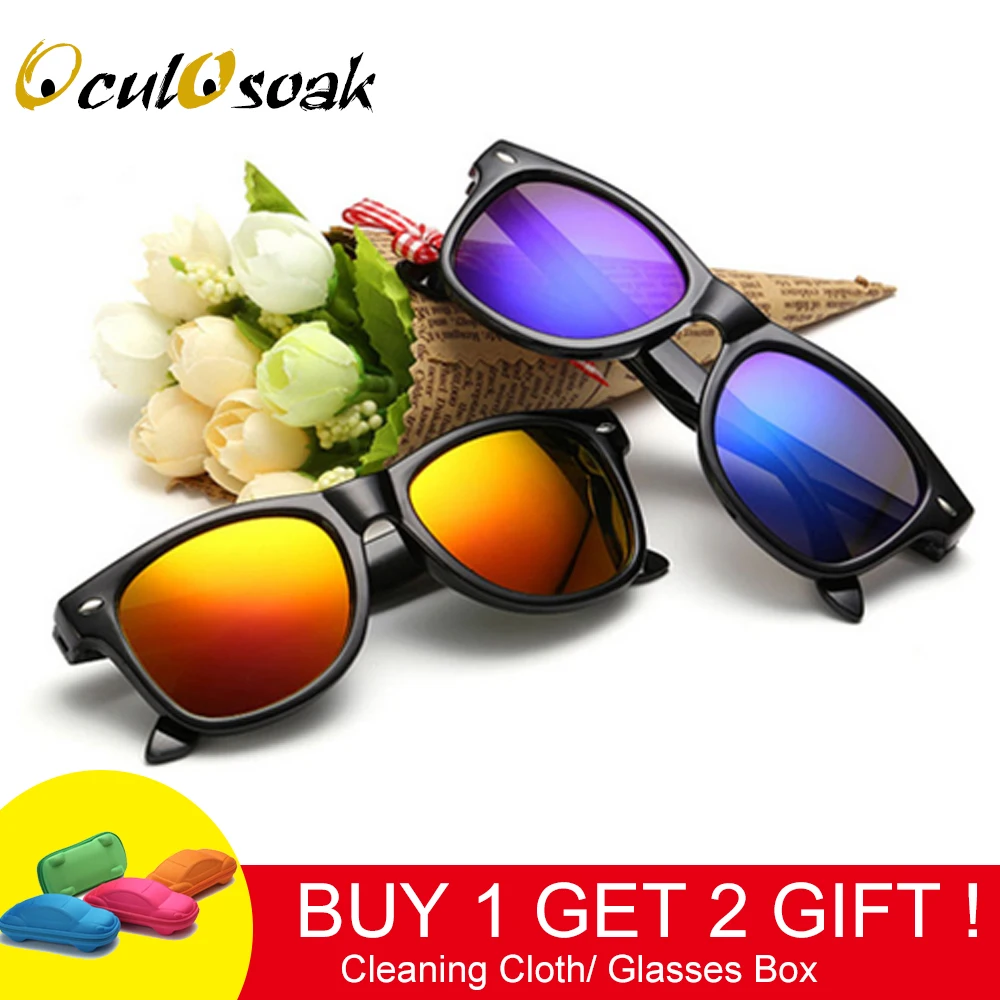 

OculOsoak Cool Sunglasses for Kids Sun Glasses for Children Boys Girls Sunglass UV 400 Protection with Case Children Gift