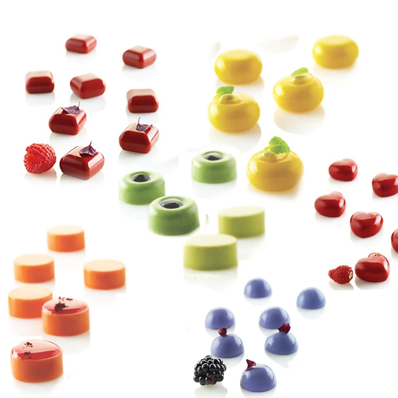 Формы для выпечки торта силиконовая форма шоколада в виде трюфеля 35 Карпов микро