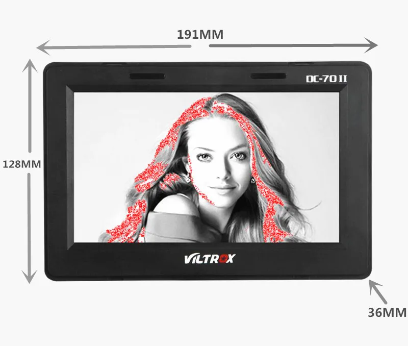 Оригинальный VILTROX DC 70 II 7 &quotHD 1024x600 ЖК монитор с клипсой HDMI AV вход для DSLR Sony Canon
