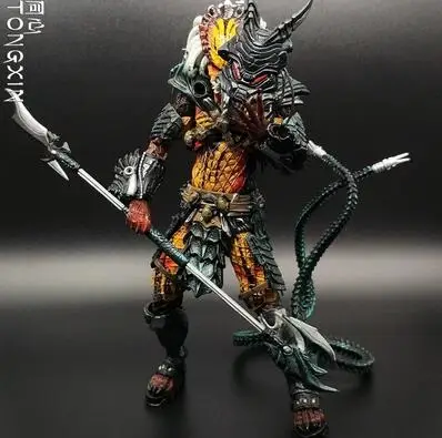 Белый NECA Хищник Классический Хищник 25th anniversary Jungle Hunter фигурка Коллекционная модель игрушки " 20 см - Цвет: Белый