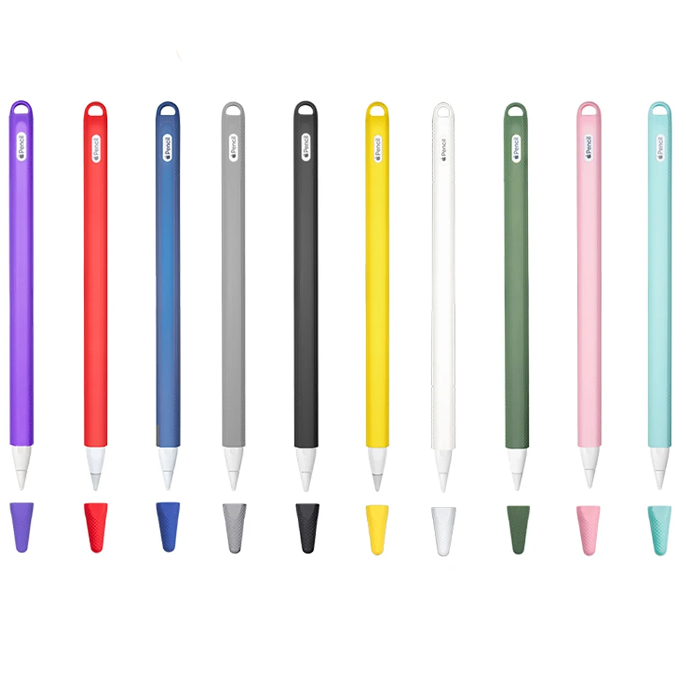 

Soft Silicon For Apple Pencil 2 Case For iPad Pro 2018 Pencil Case Tablet Touch Stylus Pen Protective Cap Tip Cover Pouch