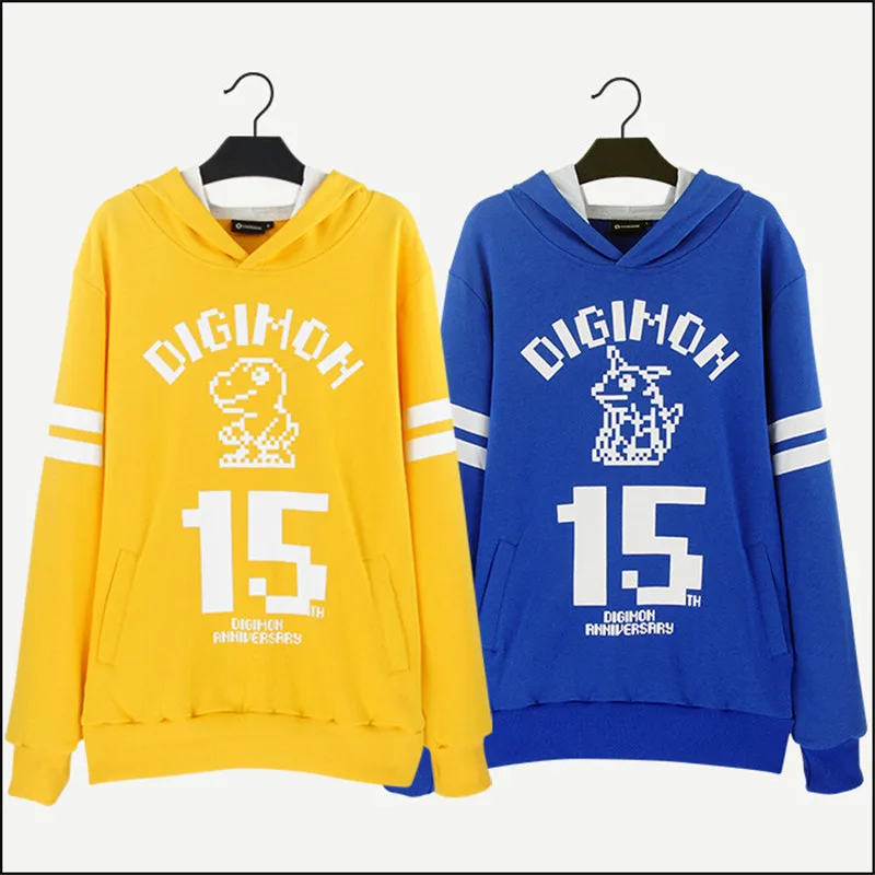 Новый Digimon Adventure Online TRI Digivice Ver.15th Синий Оранжевый ReArise Пальто Куртка с капюшоном