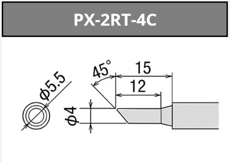 Часовой механизм: японский GOOT PX-2RT сварочные наконечники для PX-201 PX-232 PX-238 PX-242 PX-336 SVS-500 паяльник для подключения к Замена припоя Запчасти