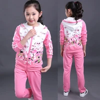 kids tracksuit 2020 spring autumn girls clothes sets hoodie long sleeve jacketpants 2pcs girls sports suit 4 6 8 10 12 13 years