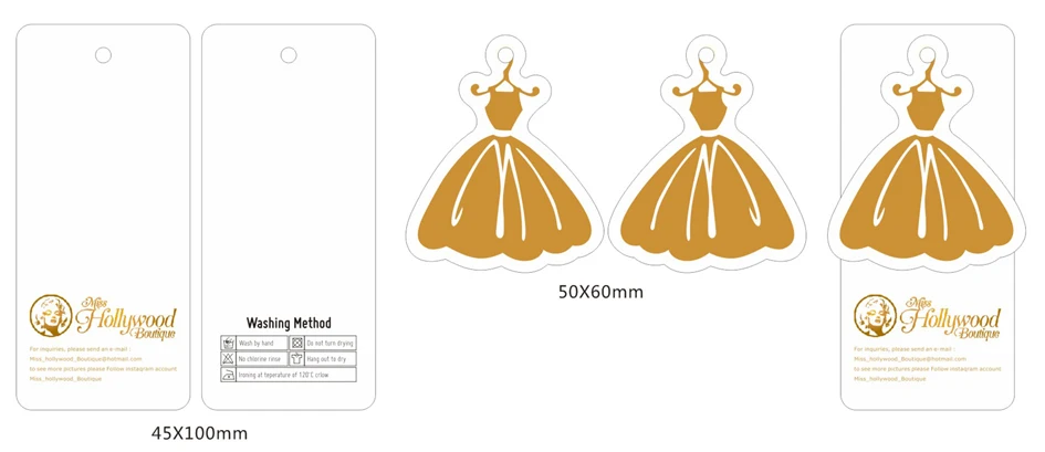 Логотип на заказ Брендовая одежда для малышей Джинсы Бумажные ценники волосы