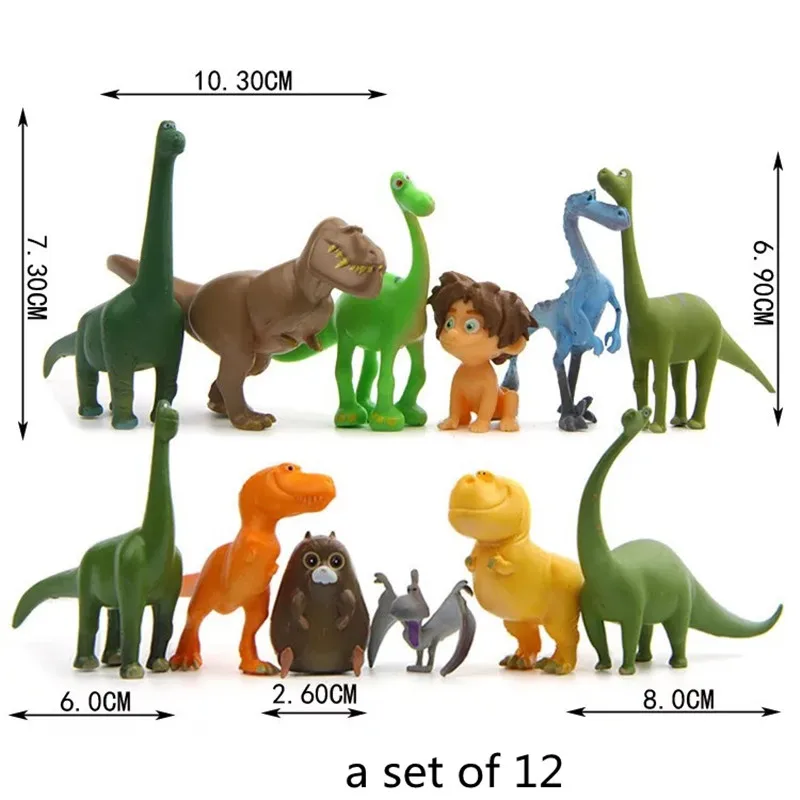 

12Pcs/Set DIY Cake Decor Topper Jungle Dinosaur Decorating Ornaments Cake Baking Decoration For Birthday Party Supplies Gifts