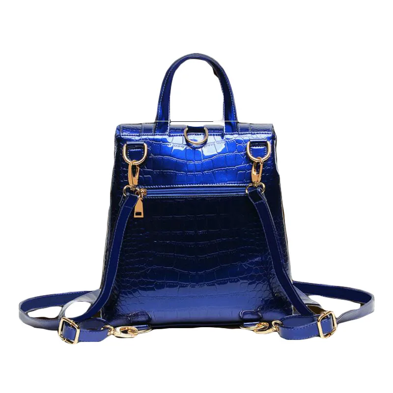 Chuwanglin Мода крокодил зерна женщины Натуральная кожа рюкзак новый повседневная