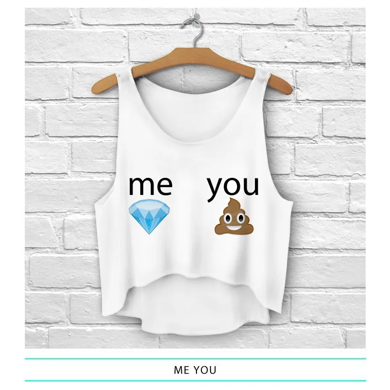 Женский жилет с 3D принтом ZHBSLWT летний Асимметричный короткий топ без рукавов |